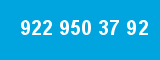 922 950 37 92 922 950 37 92